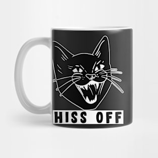 Hiss Off Black Cat Mug